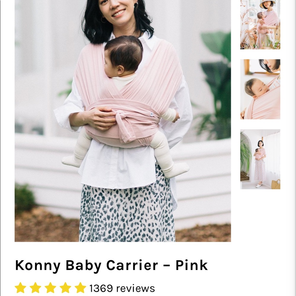 Konny Original Baby Wrap in Pink